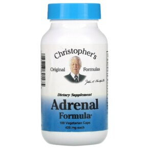Thực phẩm chức năng Christopher's Original Formulas Adrenal Formula 425 mg 100 Vegetarian Caps 084783891475