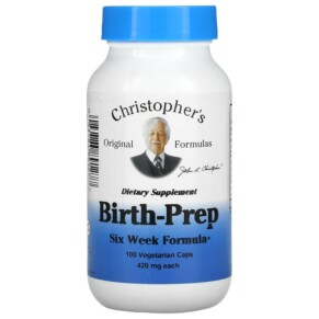 Thực phẩm chức năng Christopher's Original Formulas Birth-Prep Six Week Formula 420 mg 100 Vegetarian Caps 084783891277