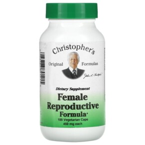 Thực phẩm chức năng Christopher's Original Formulas Female Reproductive Formula 450 mg 100 Vegetarian Caps 084783891215
