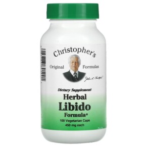 Thực phẩm chức năng Christopher's Original Formulas Herbal Libido Formula 450 mg 100 Vegetarian Caps 084783891291