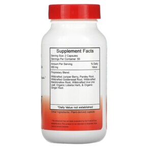 Thành phần vi chất của Christopher's Original Formulas Kidney Formula 475 mg 100 Vegetarian Caps 084783891048