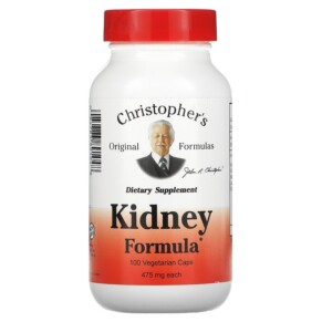 Thực phẩm chức năng Christopher's Original Formulas Kidney Formula 475 mg 100 Vegetarian Caps 084783891048