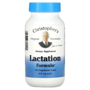 Thực phẩm chức năng Christopher's Original Formulas Lactation Formula 415 mg 100 Vegetarian Caps 084783891444