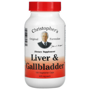 Thực phẩm chức năng Christopher's Original Formulas Liver & Gallbladder 425 mg 100 Vegetarian Caps 084783891031