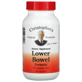 Thực phẩm chức năng Christopher's Original Formulas Lower Bowel Formula 450 mg 100 Vegetarian Caps 084783891017