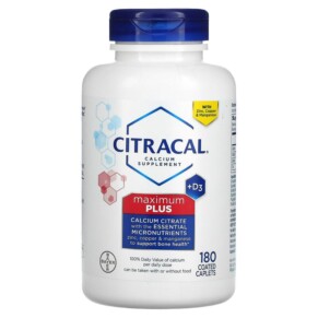 Thực phẩm chức năng Citracal Maximum Plus +D3 180 Coated Caplets 016500535362