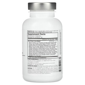 Thành phần vi chất của Codeage Amen Fruits 90 Vegetarian Capsules 850026121872