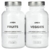 Thực phẩm chức năng Codeage Amen Fruits & Veggies 2 Bottles 180 Vegetable Capsules 850043333395
