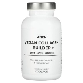 Thực phẩm chức năng Codeage Amen Vegan Collagen Builder+ 30 Vegetable Capsules 853919008458