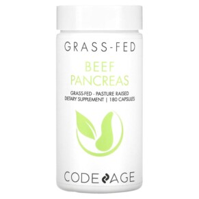 Thực phẩm chức năng Codeage Beef Pancreas Grass-Fed Pasture Raised 180 Capsules 853919008113