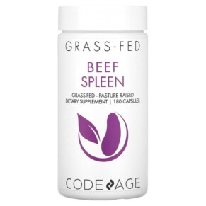Thực phẩm chức năng Codeage Grass-Fed Beef Spleen 180 Capsules 853919008168