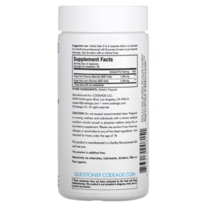 Thành phần vi chất của Codeage Grass-Fed Beef Thymus Pasture Raised 180 Capsules 853919008151