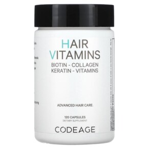 Thực phẩm chức năng Codeage Hair Vitamins 120 Capsules 853919008496