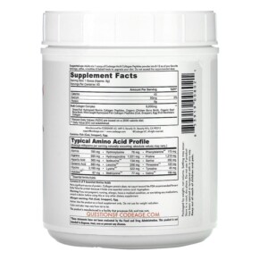 Thành phần vi chất của Codeage Hydrolyzed Multi Collagen Peptides 5 Types I II III V X Powder Unflavored 20 oz (567 g) 853919008021