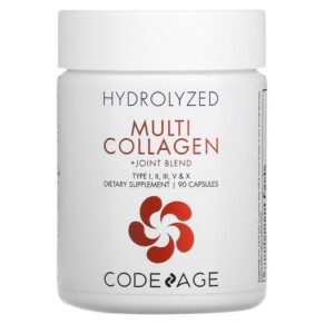 Thực phẩm chức năng Codeage Hydrolyzed Multi Collagen Protein + Joint Blend Type I II III V X 90 Capsules 853919008908