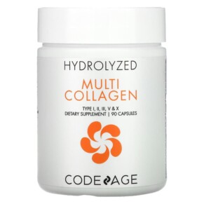 Thực phẩm chức năng Codeage Hydrolyzed Multi Collagen Type I II III V X 90 Capsules 860507000480