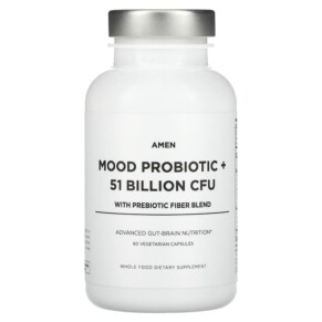 Thực phẩm chức năng Codeage Mood Probiotic + 51 Billion CFU 60 Vegetarian Capsules 853919008618