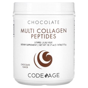 Thực phẩm chức năng Codeage Multi Collagen Peptides 5 Types Collagen I II III V & X Chocolate 18.17 oz (515 g) 853919008199
