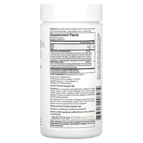 Codeage Nature Multi Collagen Raw Greens 180 Capsules 3 Thành phần vi chất của Codeage Nature Multi Collagen Raw Greens 180 Capsules 853919008274