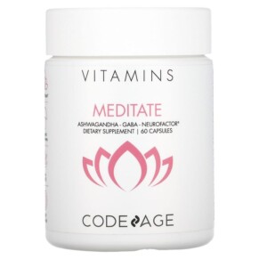 Thực phẩm chức năng Codeage Vitamins Meditate Ashwagandha Gaba Neurofactor 60 Capsules 853919008564