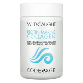 Thực phẩm chức năng Codeage Wild Caught Biotin Marine Collagen Hyaluronic Acid 120 Capsules 853919008571