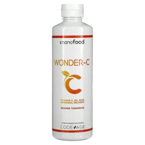 Thực phẩm chức năng Codeage Wonder-C Vitamin C D3 Zinc Liposomal Delivery Orange Tangerine 16 fl oz (473 ml) 853919008793