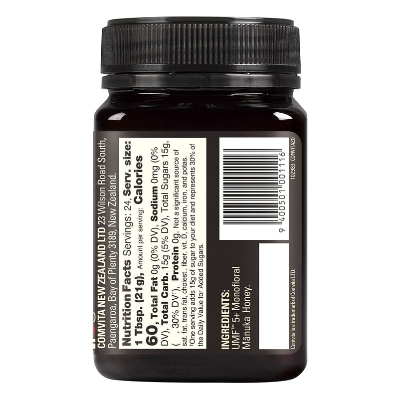Comvita Raw Manuka Honey Certified UMF 5+ (MGO 83+) 1.1 lb (500 g) 2 Thành phần vi chất của Comvita Raw Manuka Honey Certified UMF 5+ (MGO 83+) 1.1 lb (500 g) 9400501001116