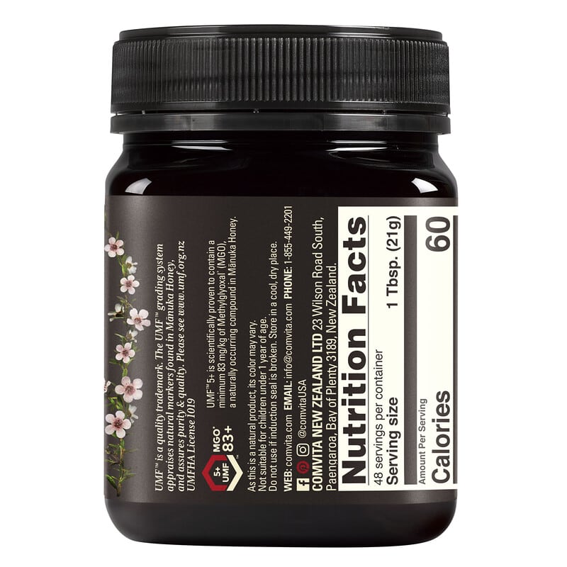 Comvita Raw Manuka Honey Certified UMF 5+ (MGO 83+) 2.2 lb (1 kg) 2 Thành phần vi chất của Comvita Raw Manuka Honey Certified UMF 5+ (MGO 83+) 2.2 lb (1 kg) 9400501001123