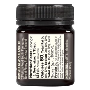 Thành phần vi chất của Comvita Raw Manuka Honey Certified UMF 5+ (MGO 83+) 8.8 oz (250 g) 9400501001109