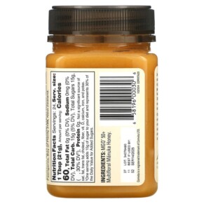 Thành phần vi chất của Comvita Raw Multifloral Manuka Honey MGO 50+ 17.6 oz (500 g) 658196000306