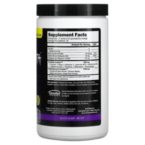 Thành phần vi chất của Controlled Labs Purple Wraath Purple Lemonade 13.5 oz (384 g) 856422005969