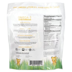 Thành phần vi chất của Coromega Kids Omega-3 Tropical Orange + Vitamin D 120 Single Serving Squeeze Shots 2.5 g Each 689269455525