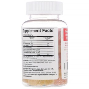 Thành phần vi chất của Coromega Omega-3 Fruit Gummies for Adults Orange Lemon Strawberry 60 Fruit Gummies 689269460284