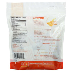 Thành phần vi chất của Coromega Omega-3 Orange Squeeze 120 Packets (2.5 g) Each 689269451091