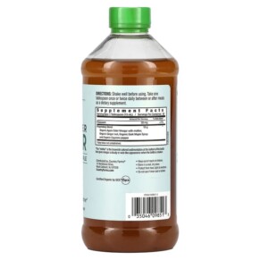 Thành phần vi chất của Country Farms Organic Apple Cider Vinegar with Ginger Cayenne & Maple 16 fl oz (473 ml) 035046098513