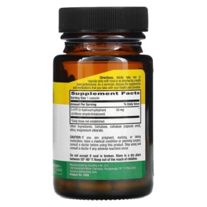 Thành phần vi chất của Country Life 5-HTP 50 mg 50 Vegan Capsules 015794016502