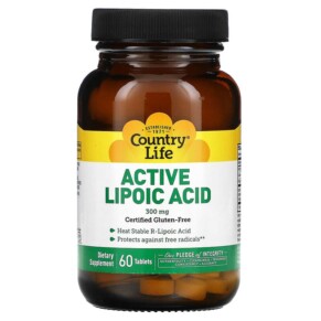 Thực phẩm chức năng Country Life Active Lipoic Acid 300 mg 60 Tablets 015794016519