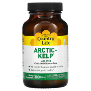 Thực phẩm chức năng Country Life Arctic-Kelp 225 mcg 300 Tablets 015794041351