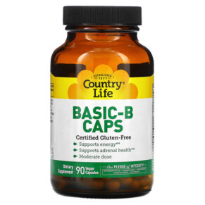 Thực phẩm chức năng Country Life Basic-B Caps 90 Vegan Capsules 015794063414