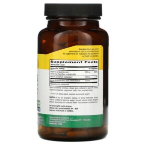 Country Life Buffered Vitamin C 500 mg 250 Tablets 3 Thành phần vi chất của Country Life Buffered Vitamin C 500 mg 250 Tablets 015794070542