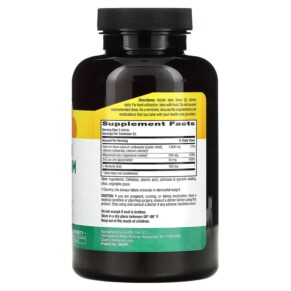 Thành phần vi chất của Country Life Calcium Magnesium Zinc 250 Tablets 015794026044