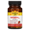 Thực phẩm chức năng Country Life Certified Vegan K2 Strawberry 500 mcg 60 Chewable Tablets 015794080152