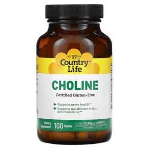 Thực phẩm chức năng Country Life Choline 100 Tablets 015794065104