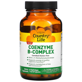Thực phẩm chức năng Country Life Coenzyme B-Complex 120 Vegan Capsules 015794064190