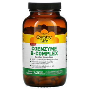 Thực phẩm chức năng Country Life Coenzyme B-Complex 240 Vegan Capsules 015794064169