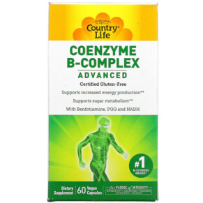 Thực phẩm chức năng Country Life Coenzyme B-Complex Advanced 60 Vegan Capsules 015794064022