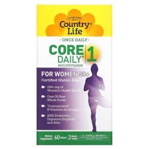 Thực phẩm chức năng Country Life Core Daily-1 Multivitamin for Women 50+ 60 Tablets 015794081968