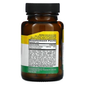 Thành phần vi chất của Country Life Dry Vitamin A 3.000 mcg 100 Tablets 015794055310