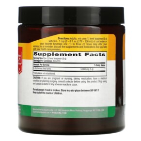 Thành phần vi chất của Country Life Glutamine Pure Powder 5.000 mg 9.7 oz (275 g) 015794011880