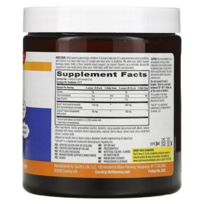 Thành phần vi chất của Country Life Gut Connection Kids Sleep Balance Chocolate Flavor Powder 5.1 oz (147 g) 015794030324